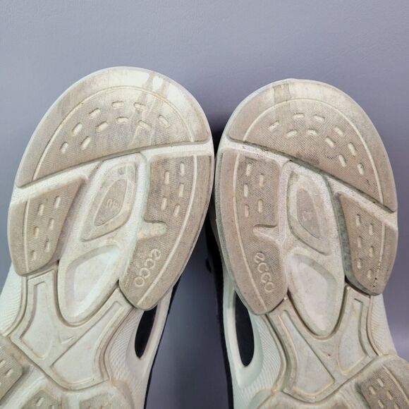 Ecco Yak Leather Biom Street Shoes Black Perforated Sneakers Womens US 9 - Picture 12 of 12